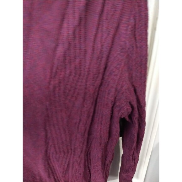 St Johns Bay Woman PXXL Purple Marble Cardigan Tunic Duster Cable Knit Casual - Picture 4 of 9